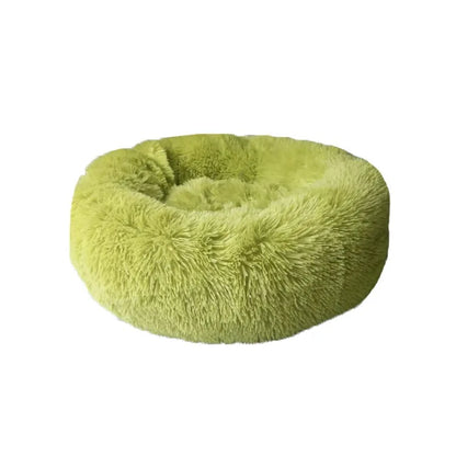 Lit rond en peluche pour chien