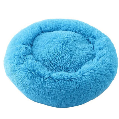 Lit rond en peluche pour chien