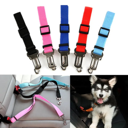 Harnais réglable pour ceinture de sécurité de voiture pour animaux de compagnie